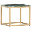 vidaXL Table basse Vert 40x40x35 cm Pierre v&eacute;ritable et texture marbre