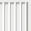 vidaXL Cache-Radiateur Blanc brillant 152 x 19 x 81,5 cm