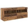 vidaXL Meuble TV mural 100 x 30 x 40 cm Bois Ancien Bois d'ing&eacute;nierie