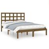 vidaXL Cadre de lit Marron miel Bois massif 180x200 cm Super King