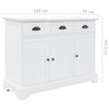 vidaXL Buffet avec 3 portes MDF et Bois de pin 105x35x77,5 cm