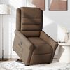 vidaXL Fauteuil inclinable &eacute;lectrique marron tissu