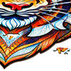 UNIDRAGON Puzzle en bois 700 pcs Lovely Tiger Taille royale 45x56 cm