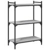 vidaXL Biblioth&egrave;que 3 niveaux sonoma gris 60x30x86cm bois d'ing&eacute;nierie