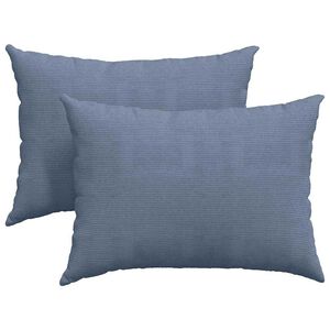 vidaXL Coussins de canap&eacute; 2 pcs Bleu 70 x 50 cm