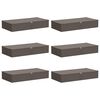 vidaXL Bo&icirc;te de rangement 6 pc Tissu intiss&eacute; 100 x 50 x 18 cm 90 l