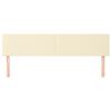 vidaXL Têtes de lit 2 pcs Crème 90x5x78/88 cm Similicuir