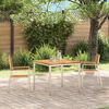 vidaXL Chaise de jardin 2 pcs Marron Bois de teck massif