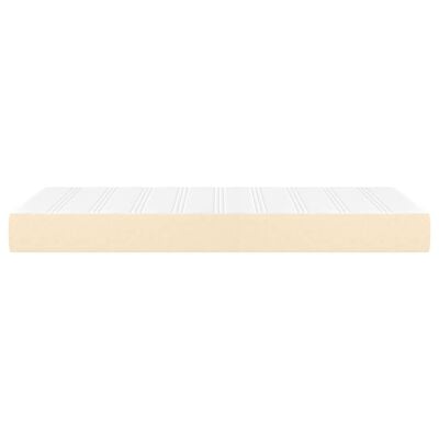 vidaXL Matelas à ressorts ensachés pour enfants crème 80x160 cm tissu