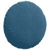vidaXL Coussins de si&egrave;ge 2 pcs Bleu &Oslash; 40 x 13 cm Velours