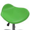 vidaXL Tabouret de salon et spa Vert Similicuir