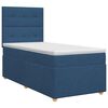 vidaXL Lit boxspring avec matelas Bleu 100 x 200 cm Tissu