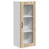 vidaXL Cabinet en verre mural LUCCA Ch&ecirc;ne Sonoma 40 x 31 x 100 cm