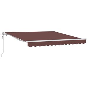 vidaXL Auvent r&eacute;tractable automatique marron 300x250 cm