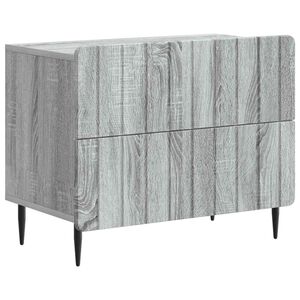 vidaXL Cabinet de chevet Sonoma gris 62 x 34,5 x 49,5 cm