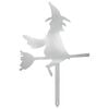 vidaXL Piquet de jardin 36 x 24 cm Acier galvanis&eacute; Argent&eacute;