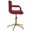 vidaXL Chaises &agrave; manger pivotantes lot de 2 rouge bordeaux velours
