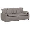 vidaXL Canap&eacute; modulable avec coussins taupe