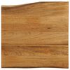 vidaXL Dessus de table 40x40x3,8 cm bord vivant bois massif manguier