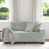 vidaXL Canap&eacute; causeuse gris clair 160x77x82 cm velours
