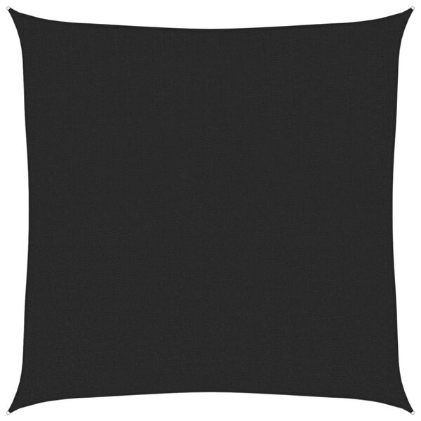 vidaXL Voile d'ombrage 160 g/m² Noir 3x3 m PEHD