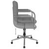 vidaXL Chaise pivotante de bureau Gris clair Tissu