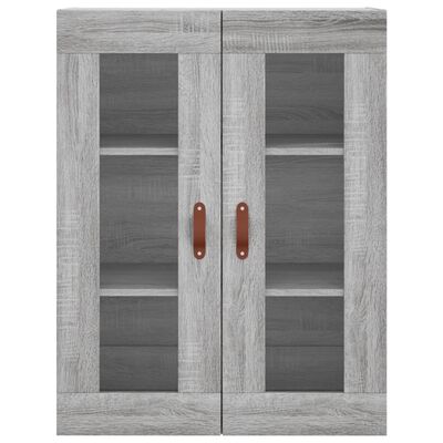 vidaXL Buffet haut Sonoma gris 69,5x34x180 cm Bois d'ingénierie