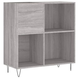 vidaXL Armoire &agrave; disques sonoma gris 84,5x38x89 cm bois d'ing&eacute;nierie