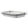 vidaXL R&eacute;cipients Gastronorm 4 pcs GN 1/1 40 mm Acier inoxydable