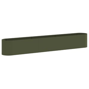 vidaXL Jardin sur&eacute;lev&eacute; Vert olive 280 x 40 x 40 cm