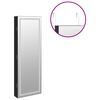 vidaXL Armoire &agrave; bijoux avec miroir et &eacute;clairage LED mural noir