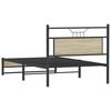 vidaXL Cadre de lit sans matelas ch&ecirc;ne sonoma 100x200 cm