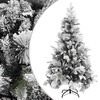 vidaXL Sapin de No&euml;l &agrave; flocons de neige et pommes de pin 195 cm PVC/PE
