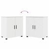 vidaXL Ensemble de mobilier de salle de bain avec tiroir 3 pcs Blanc