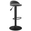 vidaXL Tabourets de bar lot de 2 gris fonc&eacute; velours