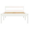 vidaXL Cadre de lit sans matelas blanc bois de pin massif 90x200 cm