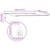 vidaXL Auvent R&eacute;tractable Blanc 400 &times; 300 cm Polyester et Acier