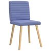 vidaXL Chaises &agrave; manger lot de 6 bleu jean tissu