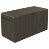 vidaXL Bo&icirc;te &agrave; coussins Marron 117x45,5x57,5 cm 270 L