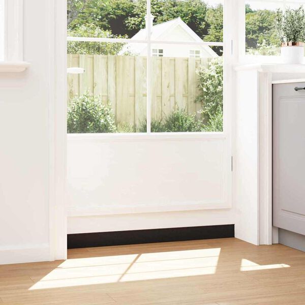 vidaXL Brosses d'&eacute;tanch&eacute;it&eacute; pour porte &agrave; visser 6 pcs Marron 100 cm