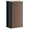 vidaXL Armoire murale de salle de bain BERG noir bois de pin massif