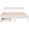 vidaXL Cadre de lit sans matelas blanc 140x200 cm bois de pin massif