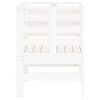 vidaXL Chaises de jardin lot de 2 blanc 61,5x53x71 cm bois pin massif