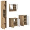 vidaXL Ensemble de mobilier de salle de bain 4 pc Ch&ecirc;ne artisanal