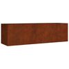 vidaXL Lit sur&eacute;lev&eacute; de jardin 280x80x80 cm acier corten