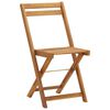 vidaXL Ensemble de bistro pliable 3 pcs avec coussins Acacia solide