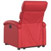 vidaXL Fauteuil inclinable de massage Rouge Similicuir