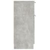 vidaXL Buffet Gris béton 30x30x70 cm Bois d'ingénierie