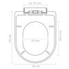 vidaXL Si&egrave;ges de toilette avec couvercles 2 pcs Plastique Blanc