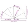 vidaXL Auvent lat&eacute;ral pliable de terrasse Gris 160 cm